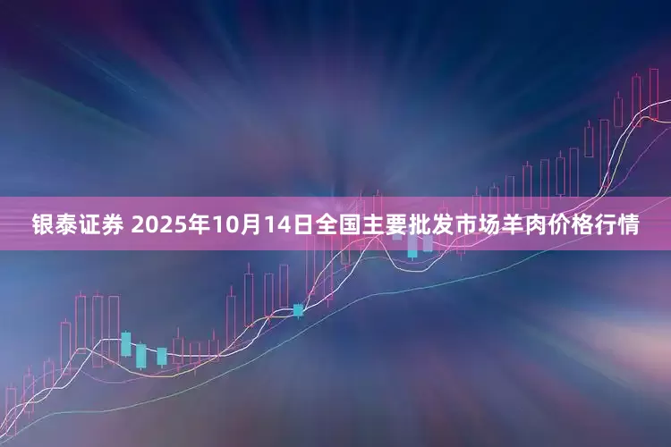 银泰证券 2025年10月14日全国主要批发市场羊肉价格行情