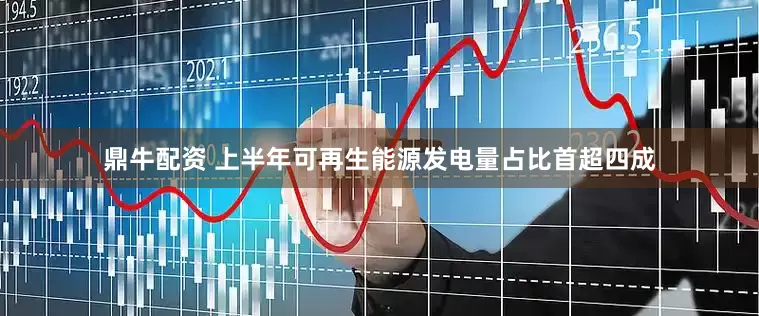 鼎牛配资 上半年可再生能源发电量占比首超四成